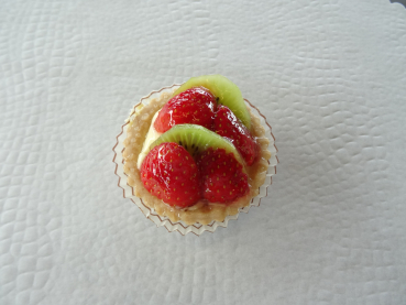 Mini-Erdbeer/Kiwitörtli Ø 6 cm.