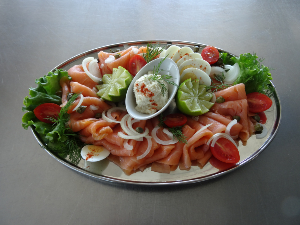 Lachs-Platte klein für 6 Personen