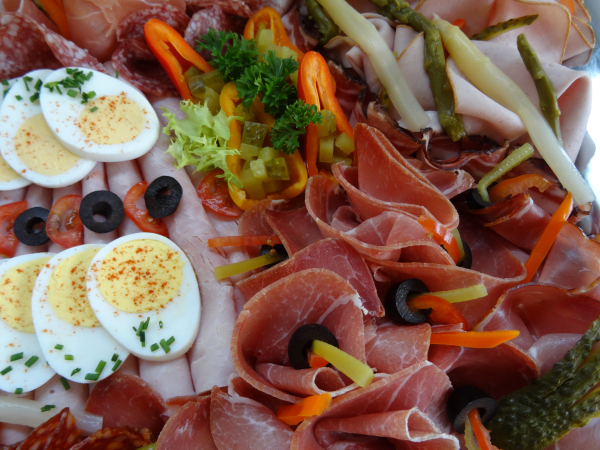 Fleisch-Platte gross für 12 Personen