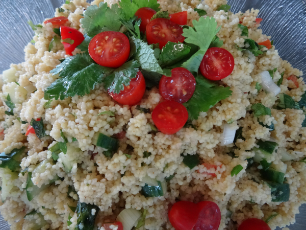 Couscous-Salat in Glasschale (6 Personen)