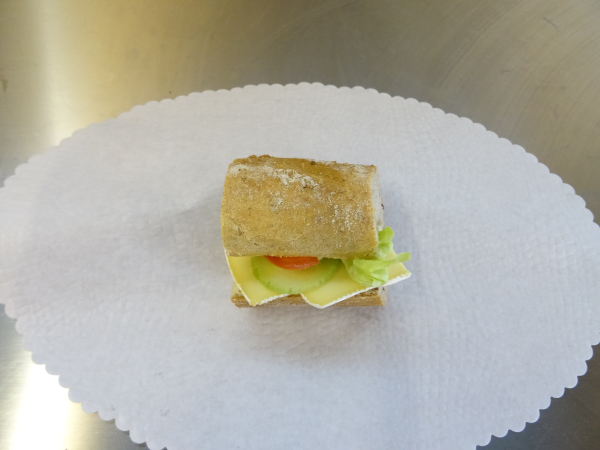 1/6 Vollkorn Parisette Brie-Käse