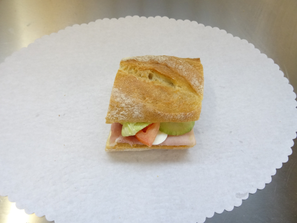 1/6 Baguette Schinken